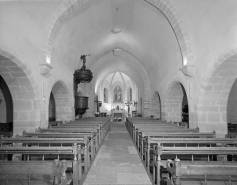 Le vaisseau central et le choeur. © Région Bourgogne-Franche-Comté, Inventaire du patrimoine