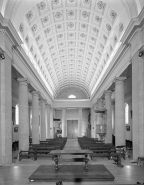 Le vaisseau central vu depuis le choeur. © Région Bourgogne-Franche-Comté, Inventaire du patrimoine