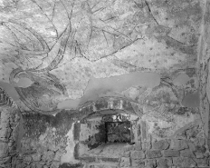 Retombée de la voûte du choeur sur le mur ouest. © Région Bourgogne-Franche-Comté, Inventaire du patrimoine