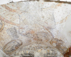 Détail de la partie ouest de la voûte du choeur. © Région Bourgogne-Franche-Comté, Inventaire du patrimoine