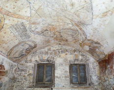 Détail de la voûte du choeur et du mur sud. © Région Bourgogne-Franche-Comté, Inventaire du patrimoine