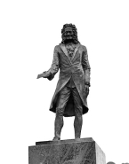 La statue, vue de face. © Région Bourgogne-Franche-Comté, Inventaire du patrimoine