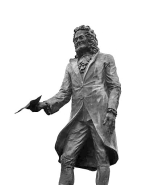 La statue, vue de trois quarts. © Région Bourgogne-Franche-Comté, Inventaire du patrimoine