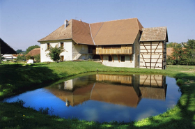 Façades postérieures du moulin. © Région Bourgogne-Franche-Comté, Inventaire du patrimoine