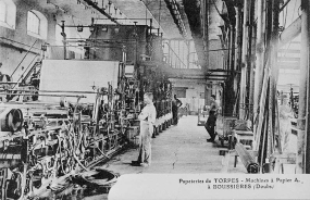 Papeterie de Torpes, à Boussières (Doubs) - Machines à papier A, 1er quart 20e siècle. © Région Bourgogne-Franche-Comté, Inventaire du patrimoine