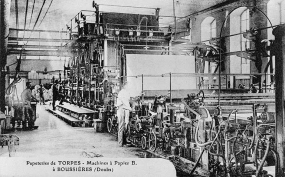 Papeterie de Torpes, à Boussières (Doubs) - Machines à papier B, 1er quart 20e siècle. © Région Bourgogne-Franche-Comté, Inventaire du patrimoine