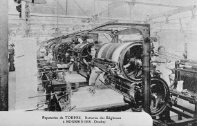 Papeterie de Torpes, à Boussières (Doubs) - Batteries des Régleuses, 1er quart 20e siècle. © Région Bourgogne-Franche-Comté, Inventaire du patrimoine