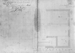 Projet de construction d'une maison d'école : plan de l'étage, 1833. © Région Bourgogne-Franche-Comté, Inventaire du patrimoine