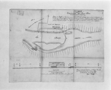 Plan et profil en long d'une partie du cours de la rivière du Doubs [...]. © Région Bourgogne-Franche-Comté, Inventaire du patrimoine