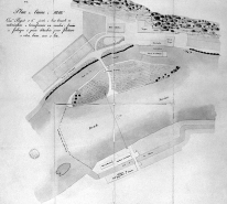 Plan de l'usine de MMrs Constant Peugeot et Cie jointe à leur demande en autorisation de transformer un moulin à farine en fabrique de pièces détachées pour filatures de coton, laine, soie et lin. © Région Bourgogne-Franche-Comté, Inventaire du patrimoine