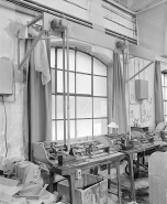 Vue d'ensemble de deux tours de l'atelier de finissage (avec leur moteur). © Région Bourgogne-Franche-Comté, Inventaire du patrimoine