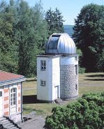 Vue d'ensemble plongeante depuis le pavillon de l'équatorial coudé, au nord-ouest. © Région Bourgogne-Franche-Comté, Inventaire du patrimoine