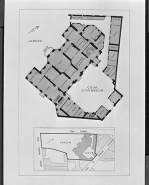 Croquis restituant la distribution intérieure du rez-de-chaussée au XVIIIe siècle par Céréza, André (dessinateur). © Région Bourgogne-Franche-Comté, Inventaire du patrimoine