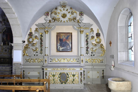 Vue d'ensemble de l'autel secondaire sud. © Région Bourgogne-Franche-Comté, Inventaire du patrimoine