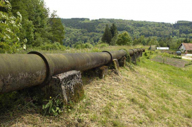 Détail de la conduite forcée. © Région Bourgogne-Franche-Comté, Inventaire du patrimoine