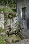 Emplacement de la roue hydraulique. © Région Bourgogne-Franche-Comté, Inventaire du patrimoine