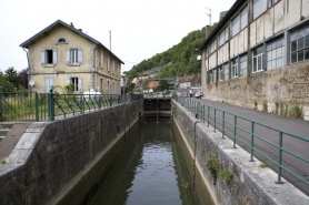 Intérieur du sas, depuis l'aval. © Région Bourgogne-Franche-Comté, Inventaire du patrimoine