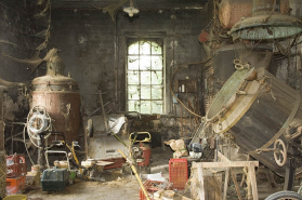 Atelier de distillation. Vue depuis l'entrée. © Région Bourgogne-Franche-Comté, Inventaire du patrimoine