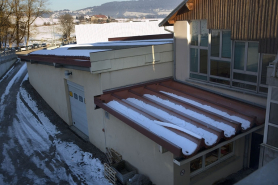 Site récent : angle de l'atelier de microtechnique et du bâtiment des laboratoires. © Région Bourgogne-Franche-Comté, Inventaire du patrimoine
