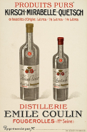 Carte publicitaire de la distillerie Emile Coulin. © Région Bourgogne-Franche-Comté, Inventaire du patrimoine