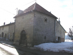 Façades antérieure et latérale vues de trois quarts. © Région Bourgogne-Franche-Comté, Inventaire du patrimoine