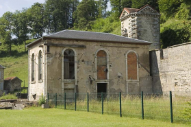 Façade ouest de la salle des machines. © Région Bourgogne-Franche-Comté, Inventaire du patrimoine