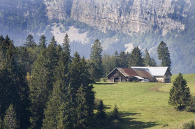 Ferme (chalet d'estive non retenu) dite de Tous-Vents : vue générale. © Région Bourgogne-Franche-Comté, Inventaire du patrimoine