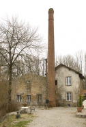 Cheminée, chaufferie et salle des machines depuis le nord. © Région Bourgogne-Franche-Comté, Inventaire du patrimoine