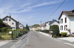 Vue d'ensemble de la cité ouvrière, depuis l'est. © Région Bourgogne-Franche-Comté, Inventaire du patrimoine