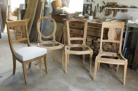 Types de chaise produite dans l'établissement. © Région Bourgogne-Franche-Comté, Inventaire du patrimoine