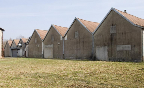 Pignons ouest de l'atelier de filature. © Région Bourgogne-Franche-Comté, Inventaire du patrimoine