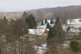 Vue d'ensemble depuis le sud-ouest © Région Bourgogne-Franche-Comté, Inventaire du patrimoine