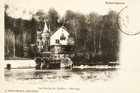Valentigney. Les bords du Doubs. Barrage. © Région Bourgogne-Franche-Comté, Inventaire du patrimoine
