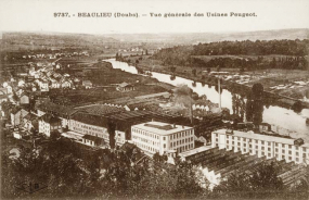 Beaulieu (Doubs). Vue générale des usines Peugeot. © Région Bourgogne-Franche-Comté, Inventaire du patrimoine