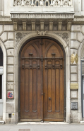 Vue des vantaux du portail d'entrée. © Région Bourgogne-Franche-Comté, Inventaire du Patrimoine