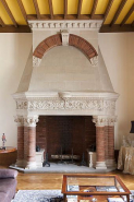 Cheminée du salon. © Région Bourgogne-Franche-Comté, Inventaire du patrimoine