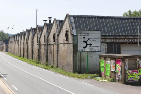 Pignons des sheds des ateliers de fabrication nord. © Région Bourgogne-Franche-Comté, Inventaire du patrimoine