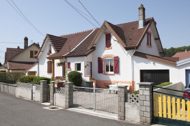 Maison jumelée rue des Lavandes. © Région Bourgogne-Franche-Comté, Inventaire du patrimoine