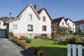 Maisons de cadre rue de la Croze. © Région Bourgogne-Franche-Comté, Inventaire du patrimoine