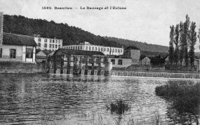 Beaulieu. Le barrage et l'écluse. © Région Bourgogne-Franche-Comté, Inventaire du patrimoine