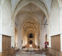 La nef vue depuis le choeur © Région Bourgogne-Franche-Comté, Inventaire du patrimoine