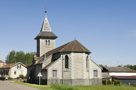 Vue générale du chevet. © Région Bourgogne-Franche-Comté, Inventaire du patrimoine