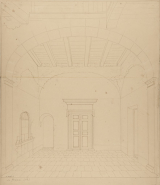 Le Préau [aile est, vestibule dit le préau, au sud], [1898]. © Région Bourgogne-Franche-Comté, Inventaire du patrimoine