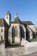 Chevet de l'église depuis la rue de l'Official. © Région Bourgogne-Franche-Comté, Inventaire du patrimoine