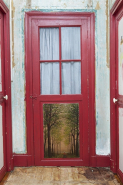 Porte conduisant à une des chambres de l'étage. © Région Bourgogne-Franche-Comté, Inventaire du patrimoine