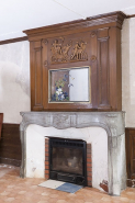 La salle à manger, vue générale de la cheminée. © Région Bourgogne-Franche-Comté, Inventaire du patrimoine