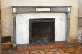 Intérieur : la cheminée. © Région Bourgogne-Franche-Comté, Inventaire du patrimoine