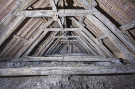 Vue d'ensemble de la charpente. © Région Bourgogne-Franche-Comté, Inventaire du patrimoine