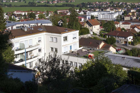 Façades postérieure et latérale gauche (vue plongeante). © Région Bourgogne-Franche-Comté, Inventaire du patrimoine