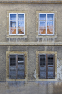 Maison : fenêtre de la façade antérieure. © Région Bourgogne-Franche-Comté, Inventaire du patrimoine
